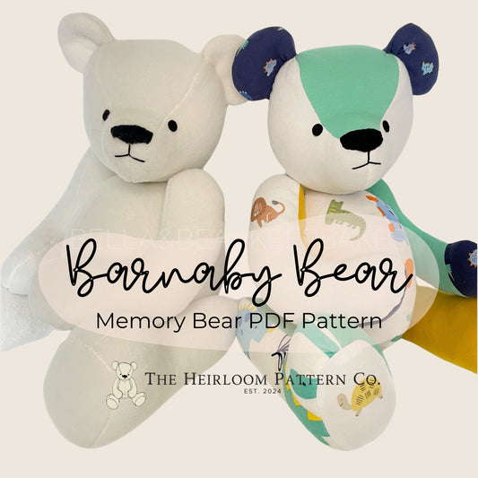 Barnaby Bear Sewing Pattern The Heirloom Pattern Co.