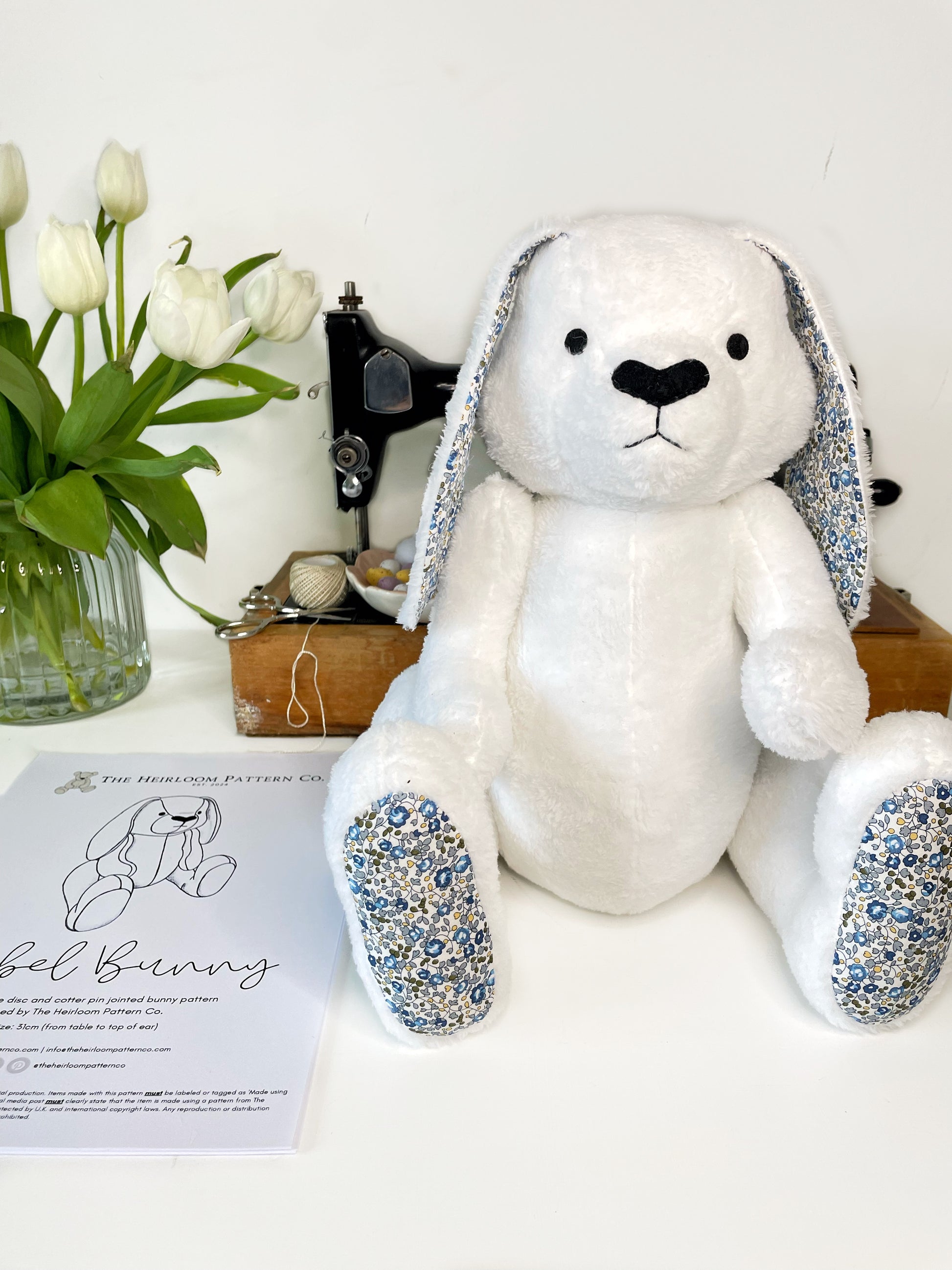 front Mabel memory bunny keepsake bear pattern
