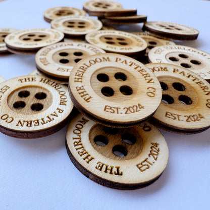 Personalised Wooden Buttons