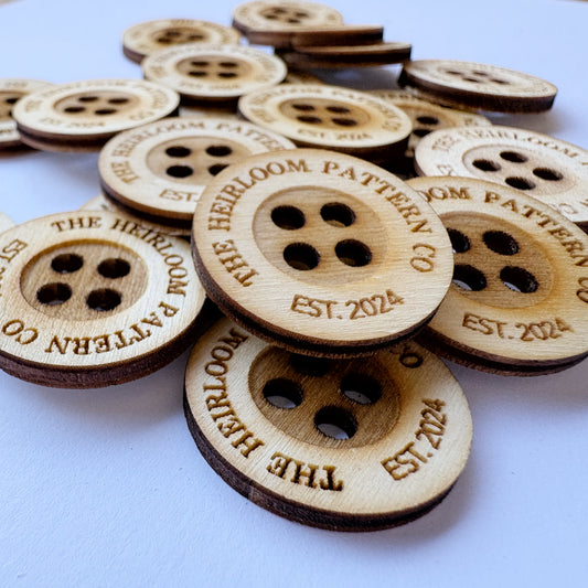 Personalised Wooden Buttons