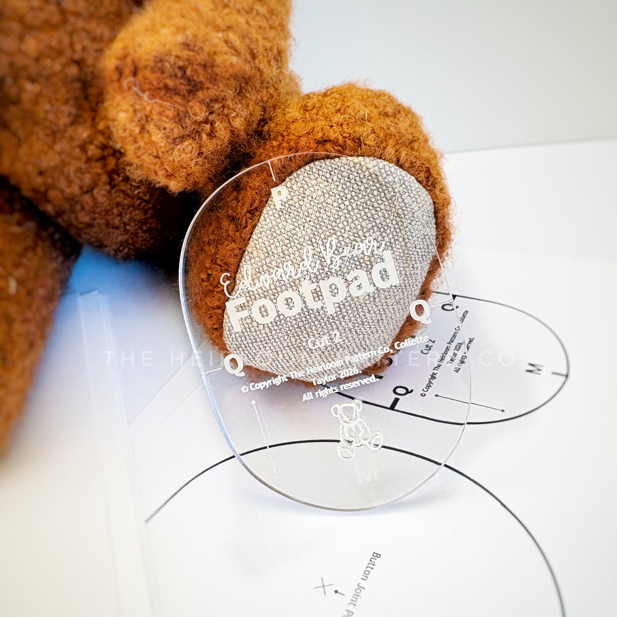 Edward Bear Acrylic Pattern Template