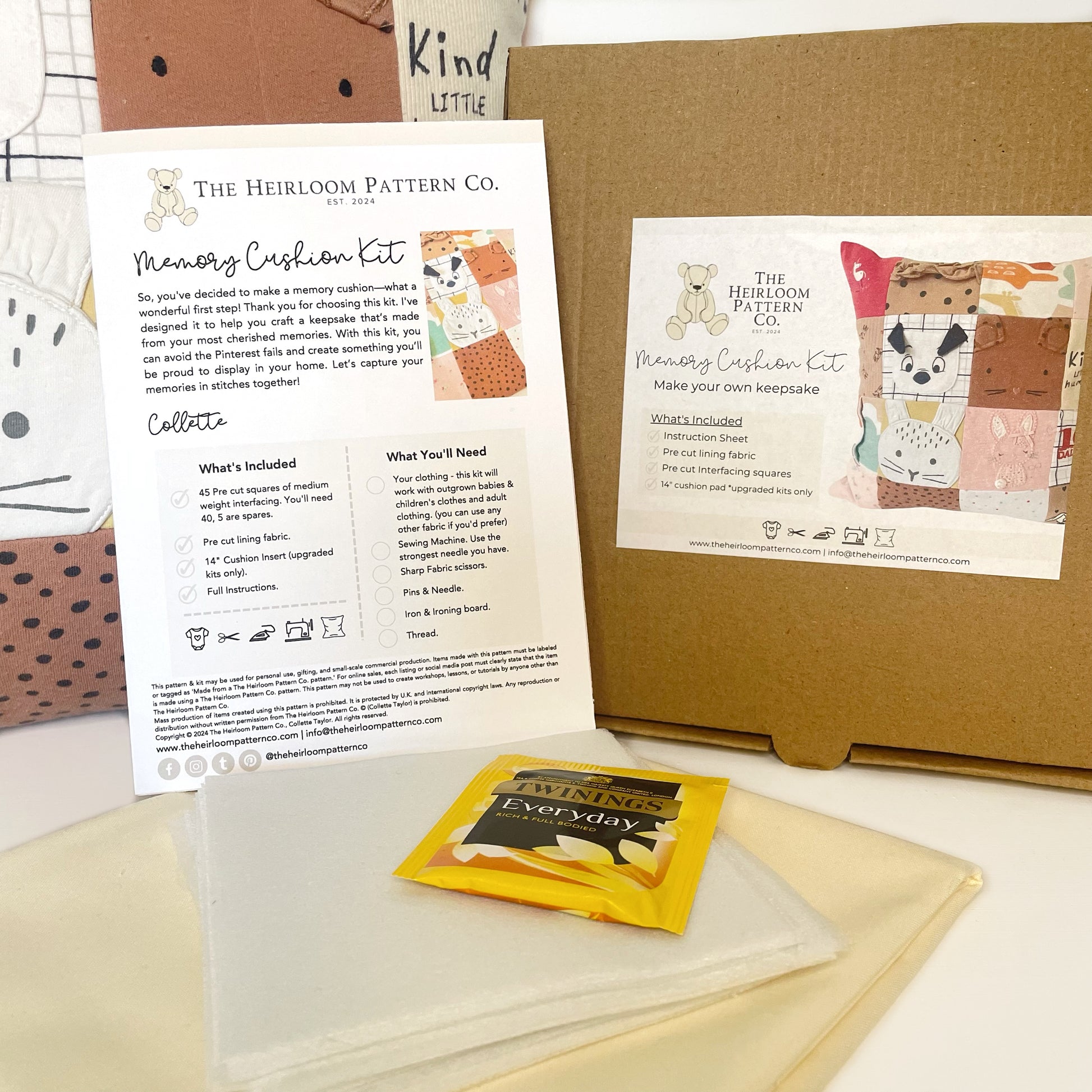 make your own memory cushion kit