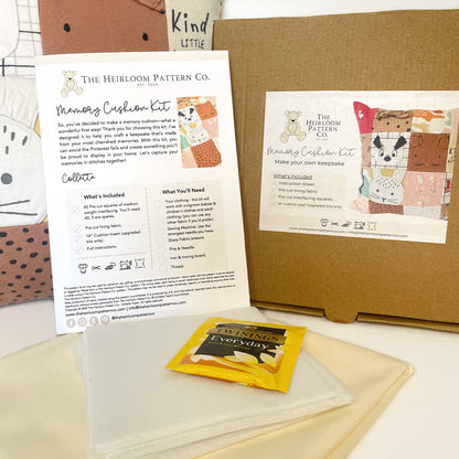 make your own memory cushion kit