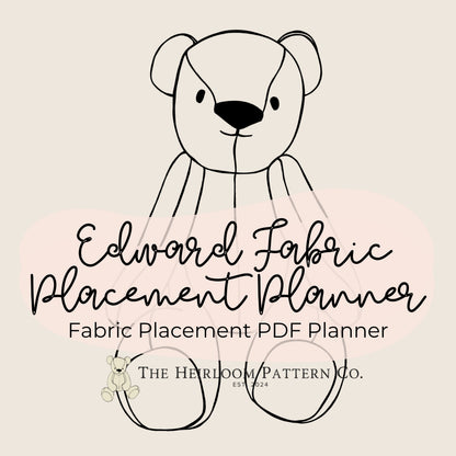 Memory Bear Edward Fabric Placement Planner | PDF