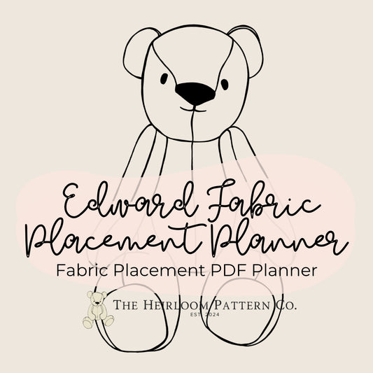 Memory Bear Edward Fabric Placement Planner | PDF